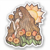 Sticker Déesse de la Terre d'été (Devant)