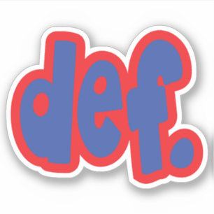 Sticker déf.