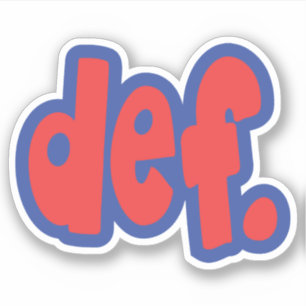 Sticker déf.