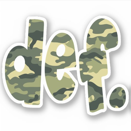 Sticker def. camo (Devant)