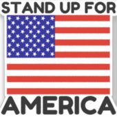 Sticker Défendez Le Drapeau Américain (Devant)