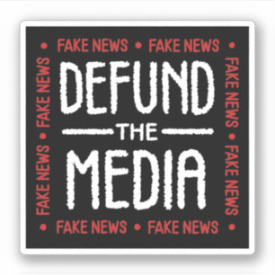 Sticker Défendre les médias Fausses nouvelles