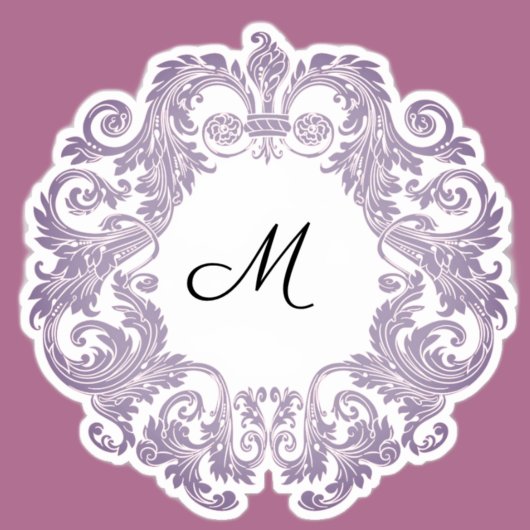 Sticker Défilement antique violet