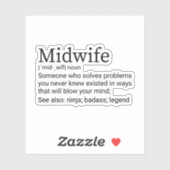 Sticker Définition De Mineure-Femme, Cadeau Pour Mini-Femm (Feuille)