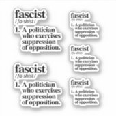 Sticker Définition fasciste (Devant)