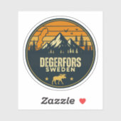 Sticker Degerfors, Suède Sverige (Feuille)