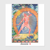 Sticker Déité bouddhiste tibétaine de Vajrayogini (Feuille)
