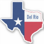Sticker Del Rio Texas (Devant)