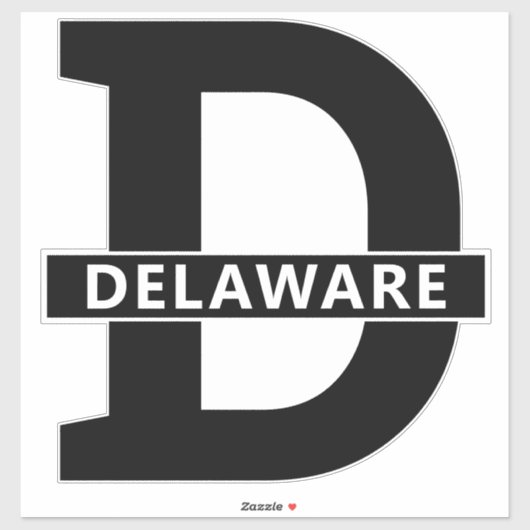 Sticker Delaware (Feuille)