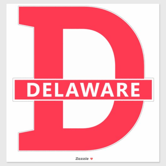 Sticker Delaware (Feuille)