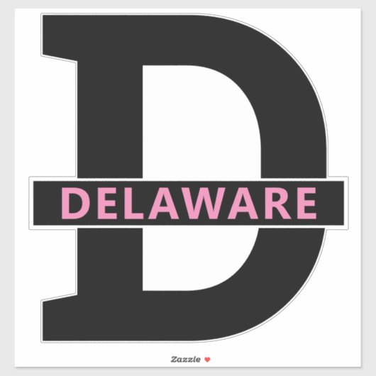 Sticker Delaware (Feuille)