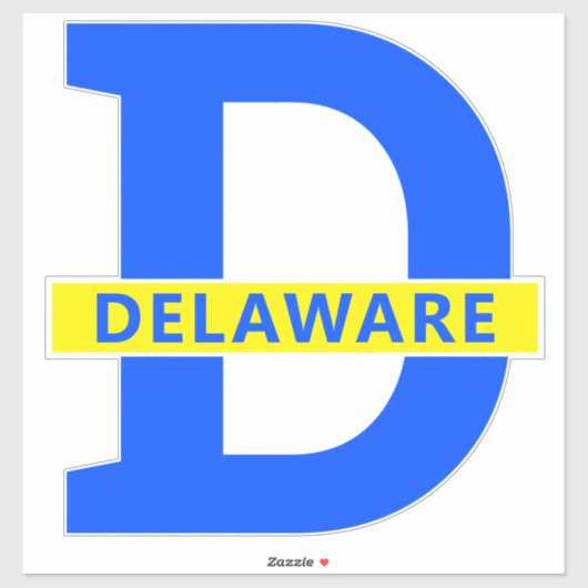 Sticker Delaware (Feuille)