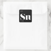 Sticker d'éléments de tableau périodique // Tin (Sac)