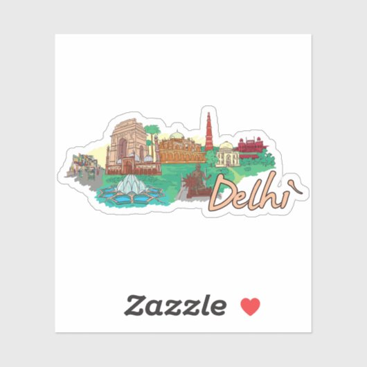 Sticker delhi (Feuille)