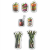 Sticker delicious vegetables recipes (Devant)