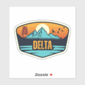 Sticker Delta, Alabama (Feuille)