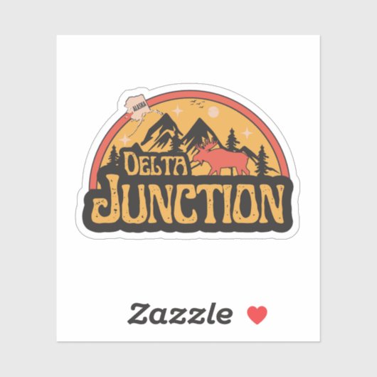 Sticker Delta Junction, Alaska (Feuille)