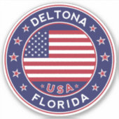 Sticker Deltona Florida, Deltona (Devant)