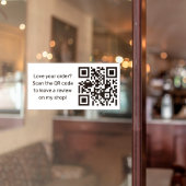 Sticker Demande de révision d'entreprise avec code QR