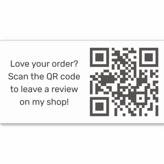 Sticker Demande de révision d'entreprise avec code QR (Devant)