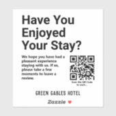 Sticker Demander aux clients de laisser une révision du co (Feuille)