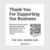 Sticker Demander aux clients de laisser une révision du co (Feuille)