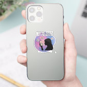 Sticker Demandez-moi à propos de mon Frenchie drôle de mam (Téléphone)