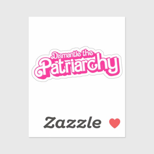 Sticker Démanteler le patriarcat (Feuille)