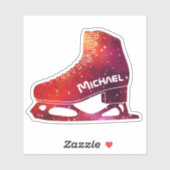 Sticker Démarrage de l'espace de patinage artistique perso (Feuille)