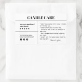 Sticker d'emballage pour Merci d'entretien des bou (Sac)