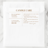 Sticker d'emballage pour Merci d'entretien des bou (Sac)