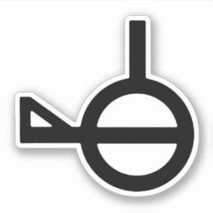 Sticker Demi-genre Troisième sexe Symbole du genre