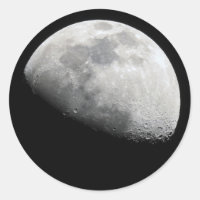 Sticker demi-lune rond
