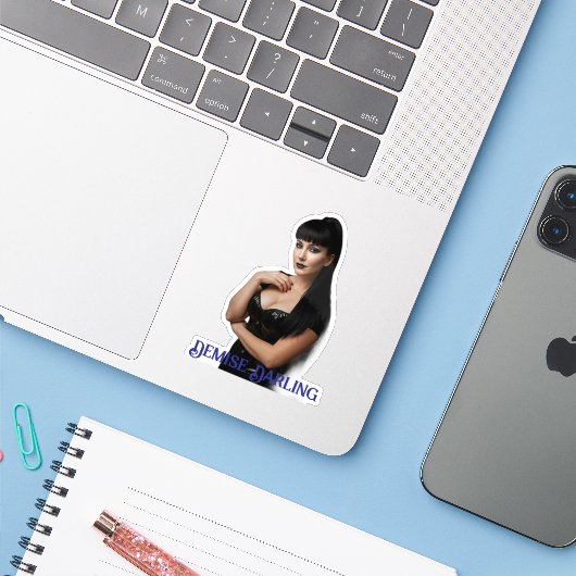 Sticker Demise Darling (Ordinateur portable avec iPhone)