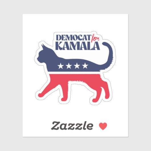Sticker Démocrate de Kamala (Feuille)