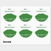 Sticker démocrate Mt. (Feuille)