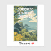 Sticker Democratic Republic of the Congo Illustration (Feuille)