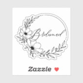 Sticker demoiselle (Feuille)