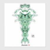 Sticker Démon de l'Underworld's bust v2 (Feuille)