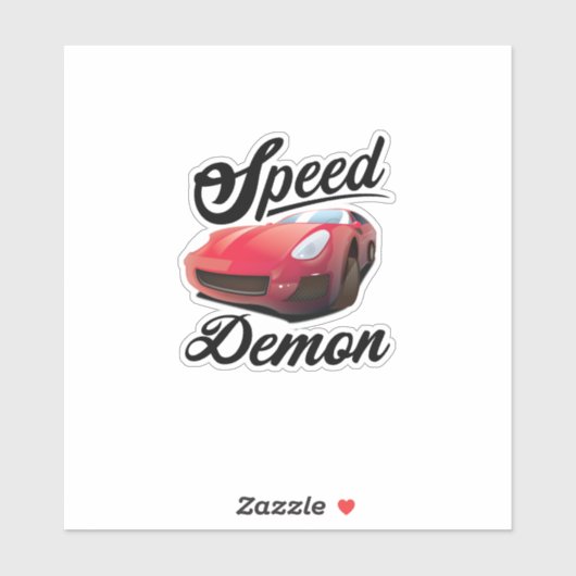 Sticker Démon de vitesse (Feuille)