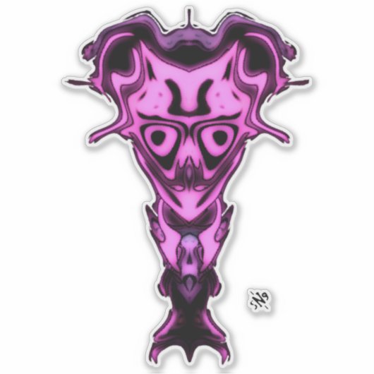 Sticker Démon du buste de Underworld v0.1 (Devant)