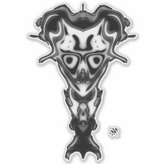 Sticker Démon du buste de Underworld v0.3 (Devant)