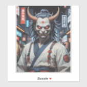 Sticker Demon Samurai (Feuille)