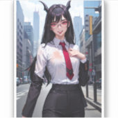 Sticker Démon Sexy, Mature Business Demon (Devant)