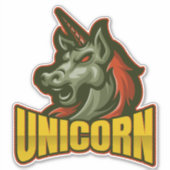 Sticker Demon Unicorn Skateboard (Devant)