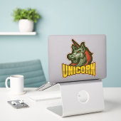 Sticker Demon Unicorn Skateboard (Ordinateur portable sur le bureau)