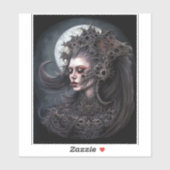 Sticker Demon Woman Queen Dark Imaginaire Art (Feuille)