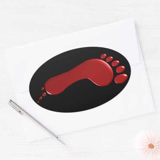 Sticker d'empreinte sanglante gauche (Enveloppe)