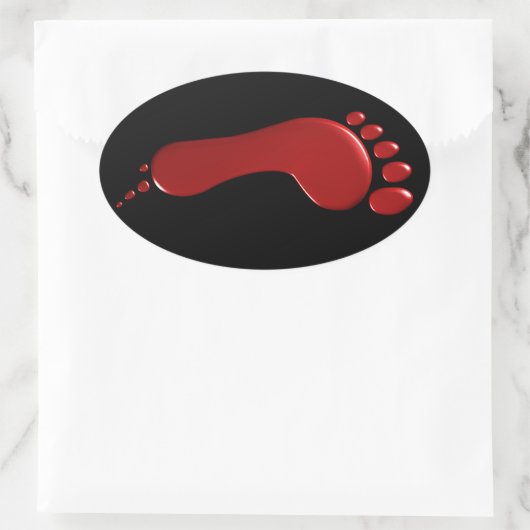 Sticker d'empreinte sanglante gauche (Sac)