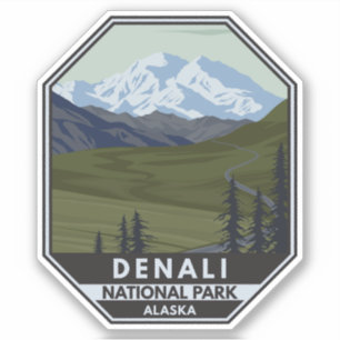 Sticker Denali National Park Road à Denali